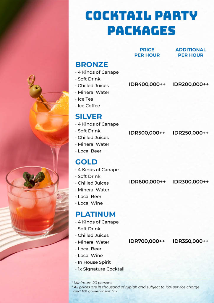 Hotel Nikko Bali Beverage Package